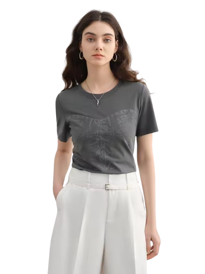 Koszulka graficzna vintage